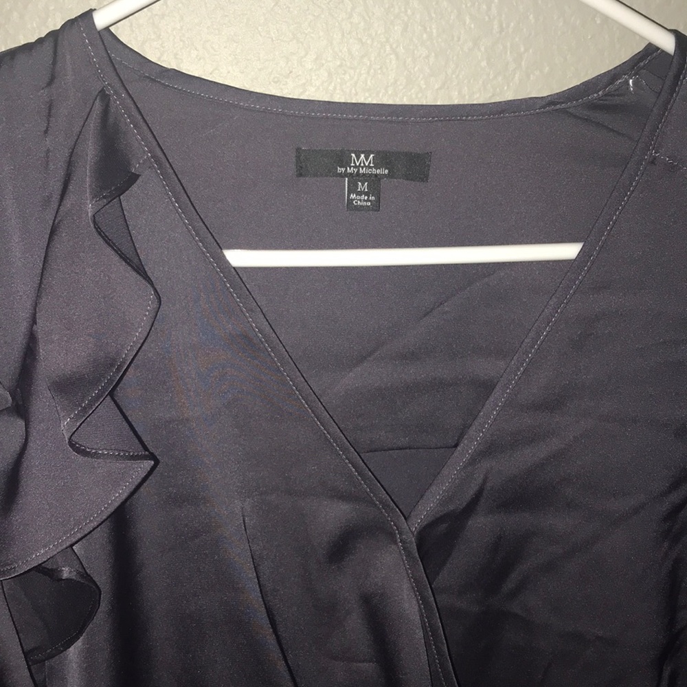 NWT size M pewter color women’s top - Picture 3 of 5